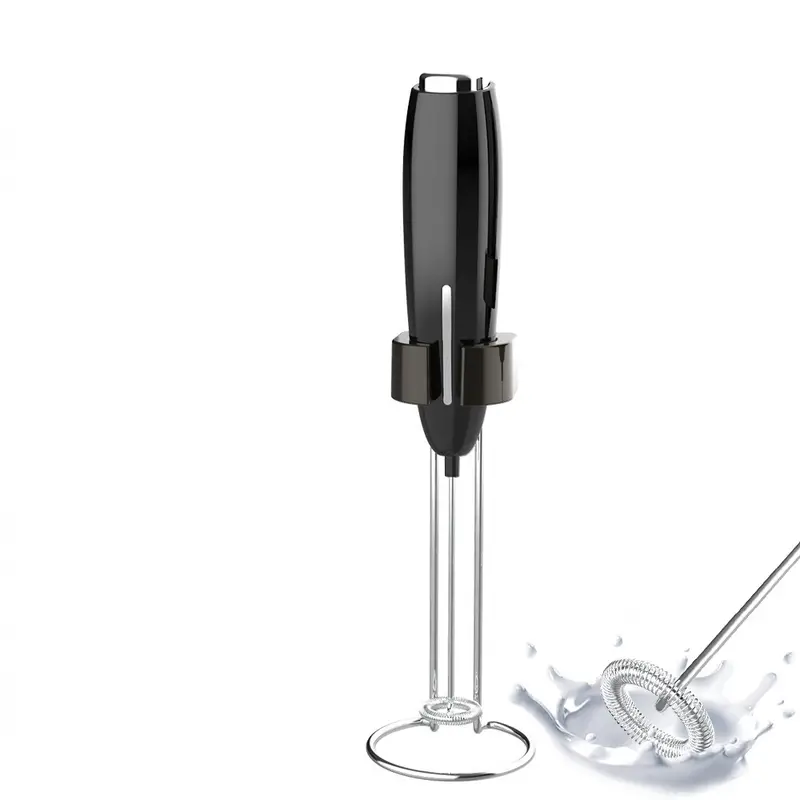1pc Electric Milk Frother Kitchen Drink Foamer Whisk Mixer Stirrer Coffee  Cappuccino Creamer Whisk Frothy Blend Whisker Egg Beater, Without Battery