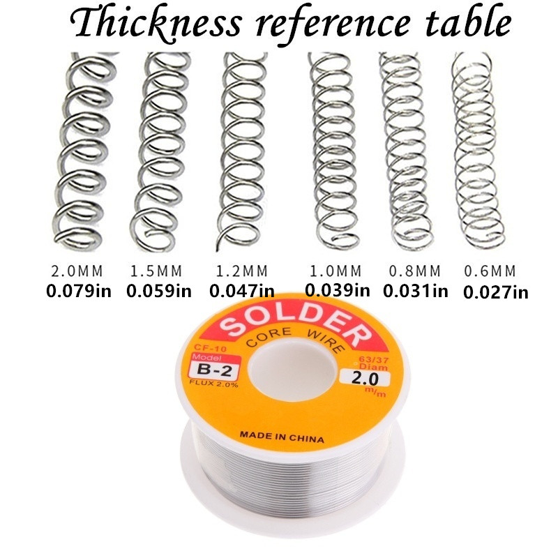 Fil à Souder Soudure Fer Étain 100g Dia. 0.8mm 63/37 - Outillages &  Appareils