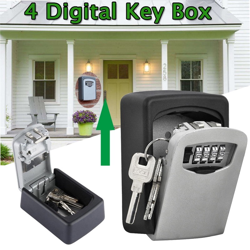 Soporte para llaves de 6 posiciones, caja de gabinete para llaves,  organizador de llaves colgante de madera, caja de almacenamiento de gestión  de