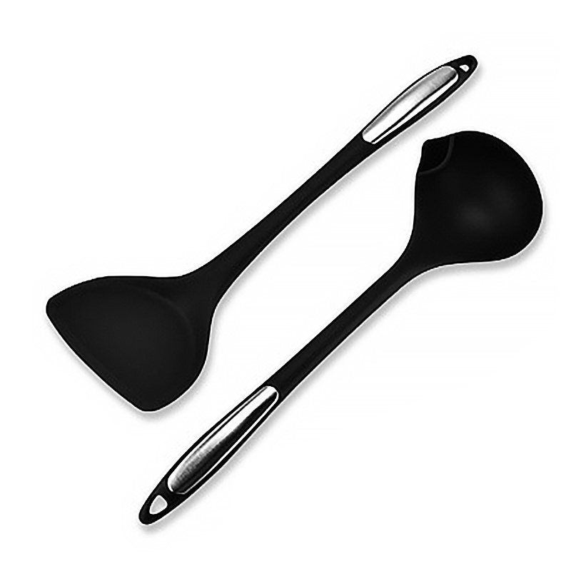 15 inch Large Spatula Gold Utensil Slotted Turner Soup Ladle Stainless  Steel Wok Spatula Set Long Slotted Spoon for Cooking Utensils Wooden Handle