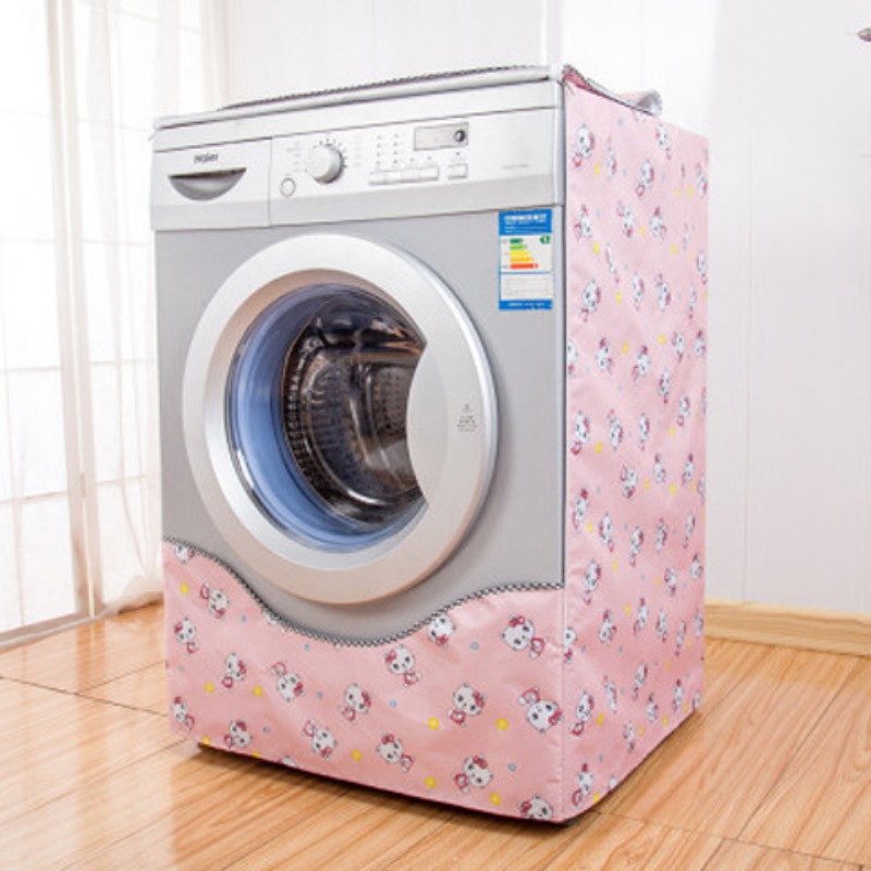 Cubierta de lavadora automática con volantes de encaje, Protector
