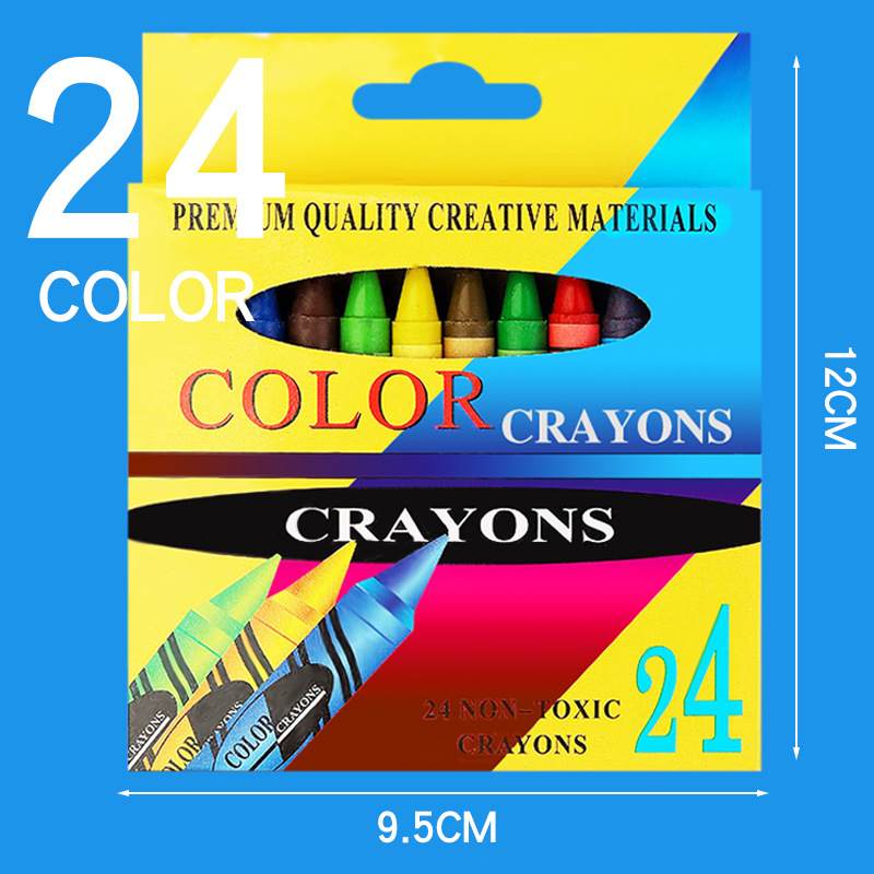 24 Count Box Of Crayons Art Crayons For Graffiti Assorted Colors