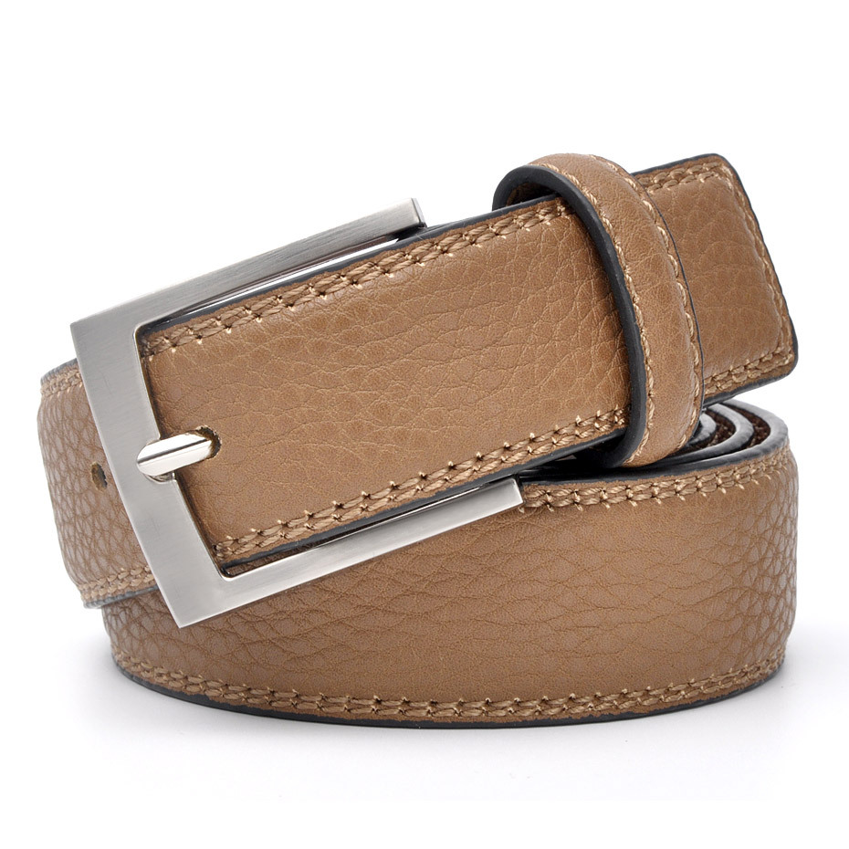 Men's Simple Fashion Casual Leather Automatic Buckle Belt, Business  Versatile Jeans Pure Cowhide Trousers Belt - Temu United Arab Emirates