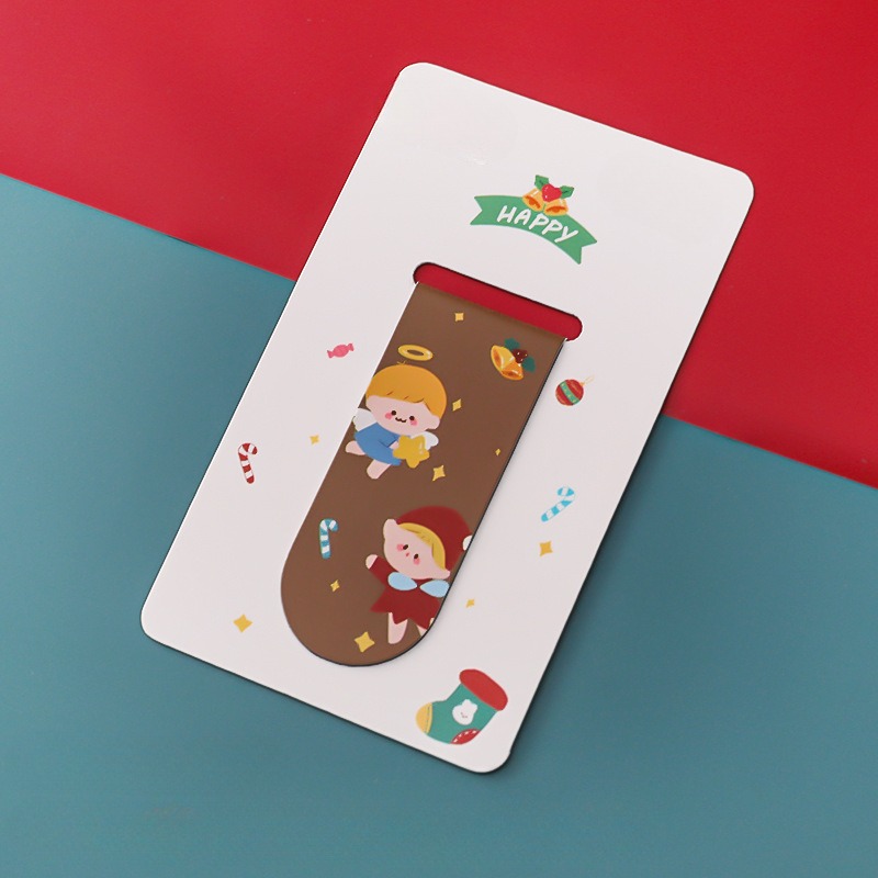 Cartoon Christmas Magnetic Bookmark Cute Girl Personalized - Temu