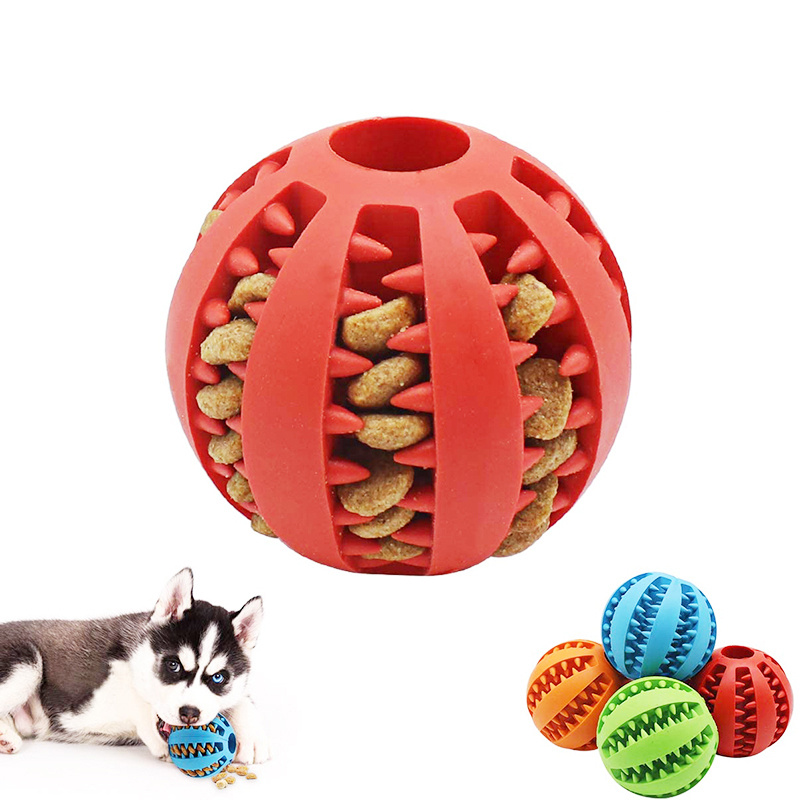 2 bolas de juguete para perros, pelota de juguete para perros, juguete de  goma natural para perros, juguete de inteligencia dental para entrenamiento  de pelotas para perros (7 cm) Rojo Verde