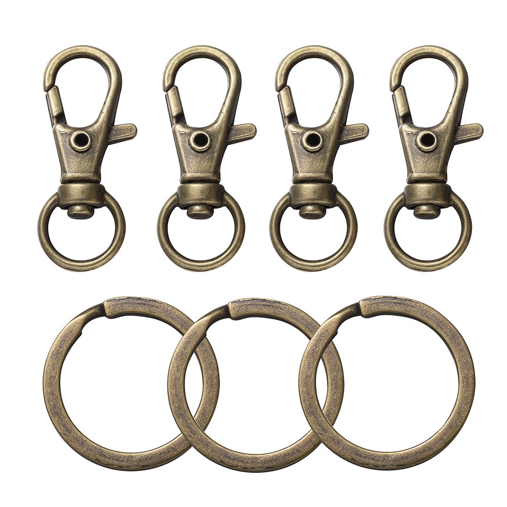 Swivel Clasps Set Lanyard Snap Hooks With Key Chain Rings - Temu