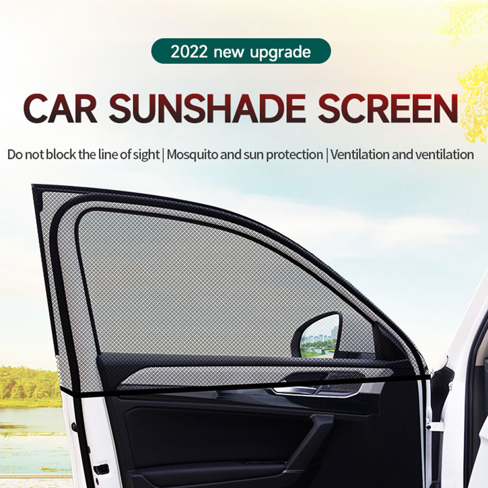 Fyydes Moustiquaire de voiture, écrans de fenêtre arrière de voiture  pare-soleil couverture respirante protection UV moustiquaire rideau de  confidentialité pour bébé enfants camping, pare-soleil 