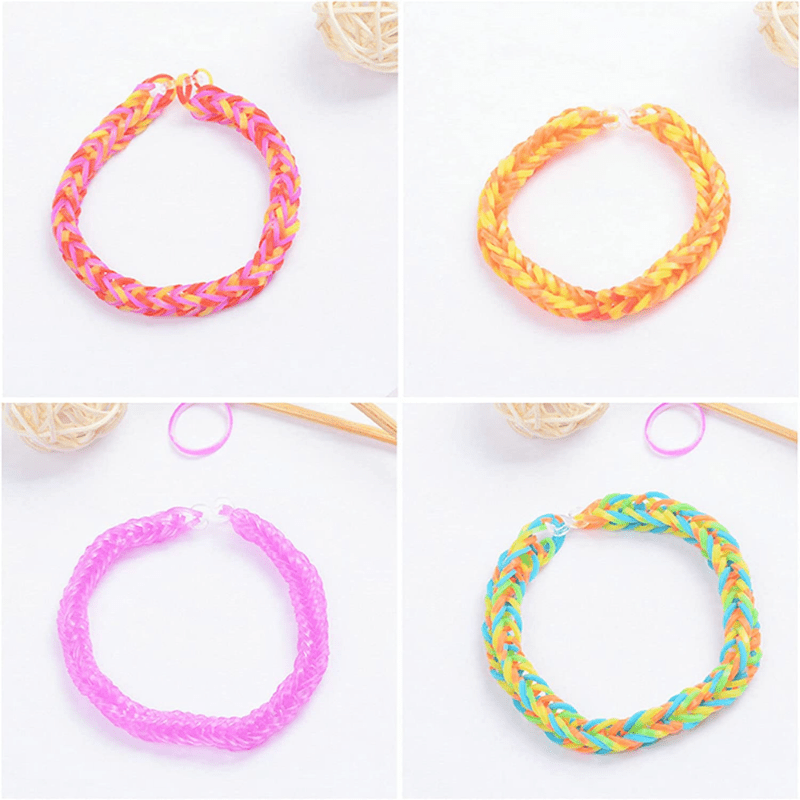 2500+ Loom Bands Kit, 30 Colors Loom Rubber Bands For Diy Refill