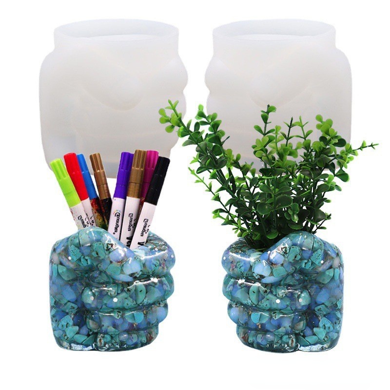 Woman Luxury Handbag Silicone Mold Ceramic Plaster Flowerpot DIY Gift Girls  Purse Bag Gypsum Form Vase Decoration Silicone Molds