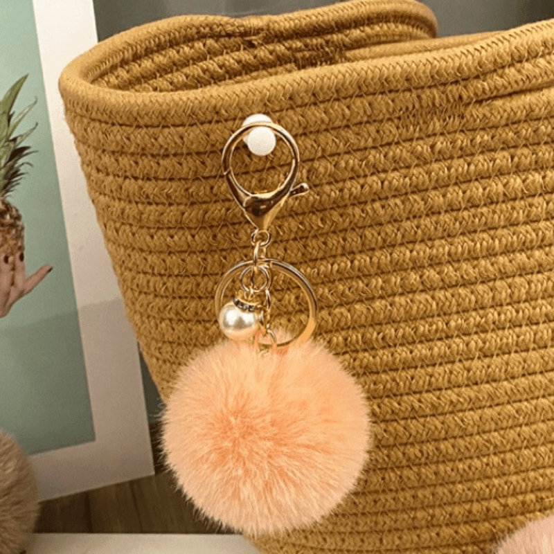 Love Rainbow Heart Colorful Plush Keychain Pom Pom Pendant Cute Bag Key  Chain Ornament Bag Purse Charm Accessories - Temu