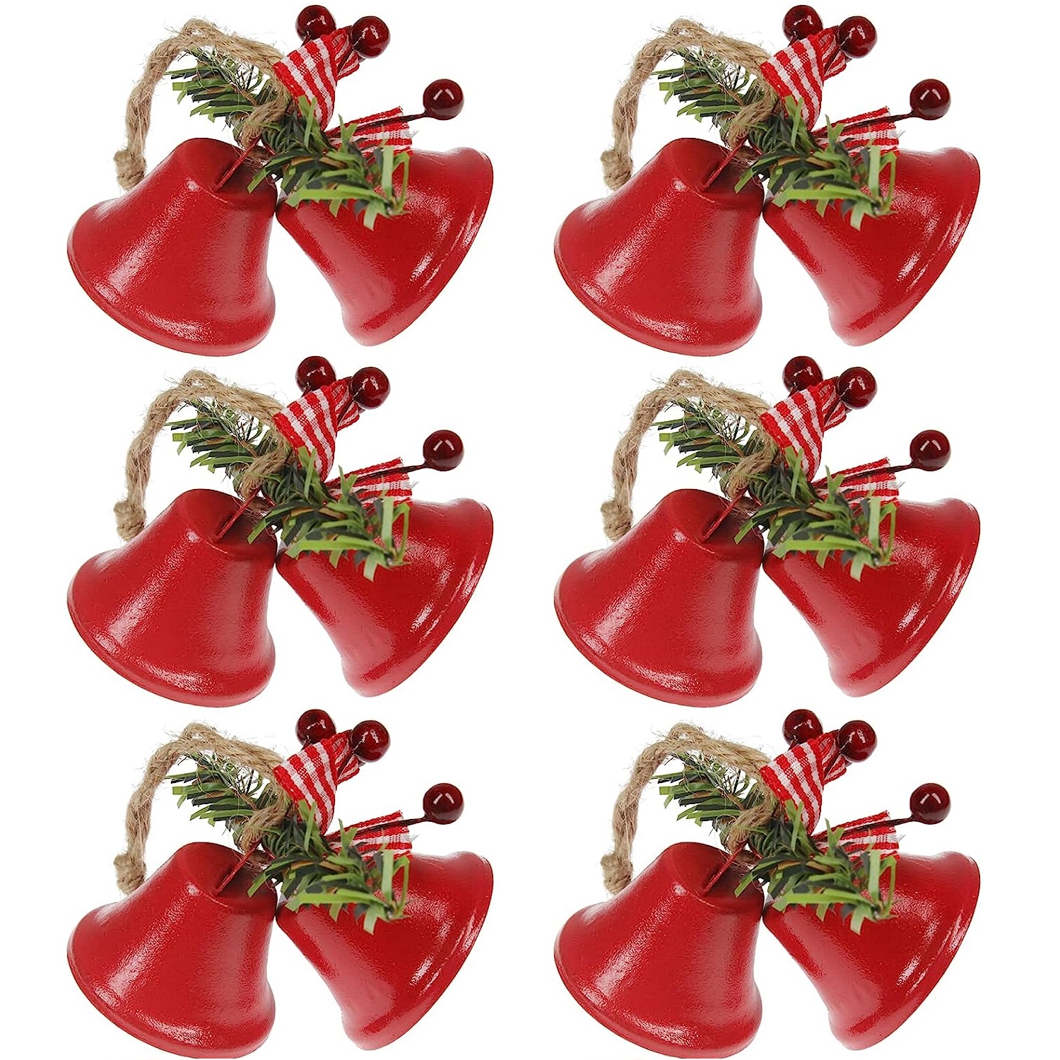 Premium Photo  Decorative christmas ornament with christmas golden bells  or jingle bells Christmas decoration