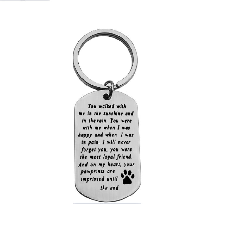 Happy Dog Keychain  Dog keychain, Keychain, Black and white dog