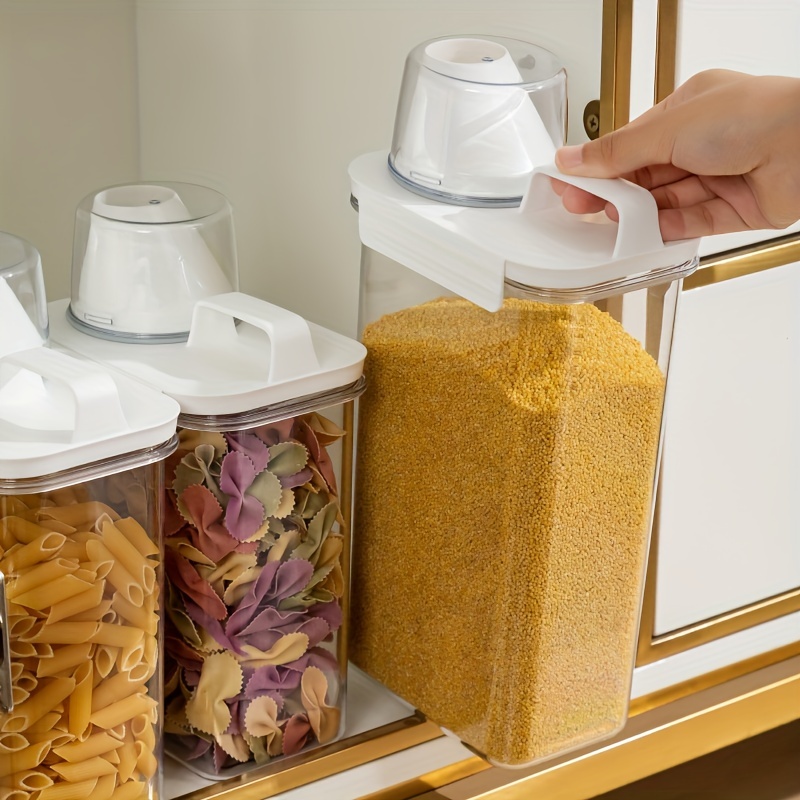 Durable Cereal Containers Storage Set - Rice Flour Sugar Dry Food Canisters