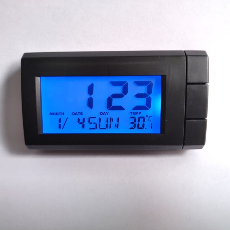 Reloj LCD Digital de la temperatura del coche 2 en 1 termómetro interior al  aire libre con la función de la luz negra