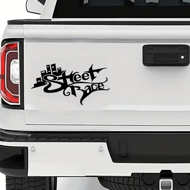 City Street Race Creative Car Sticker For Laptop, Water Bottle, Car, Truck,  Van, Wall, Motorcycle, Car Accessories