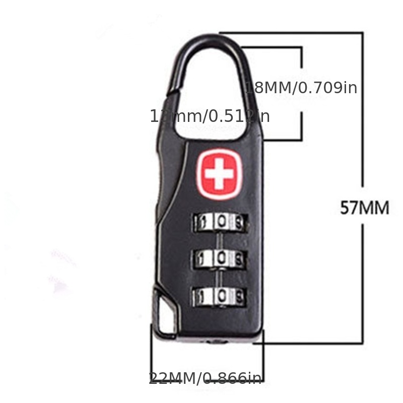 Swiss Cross Combination Lock 