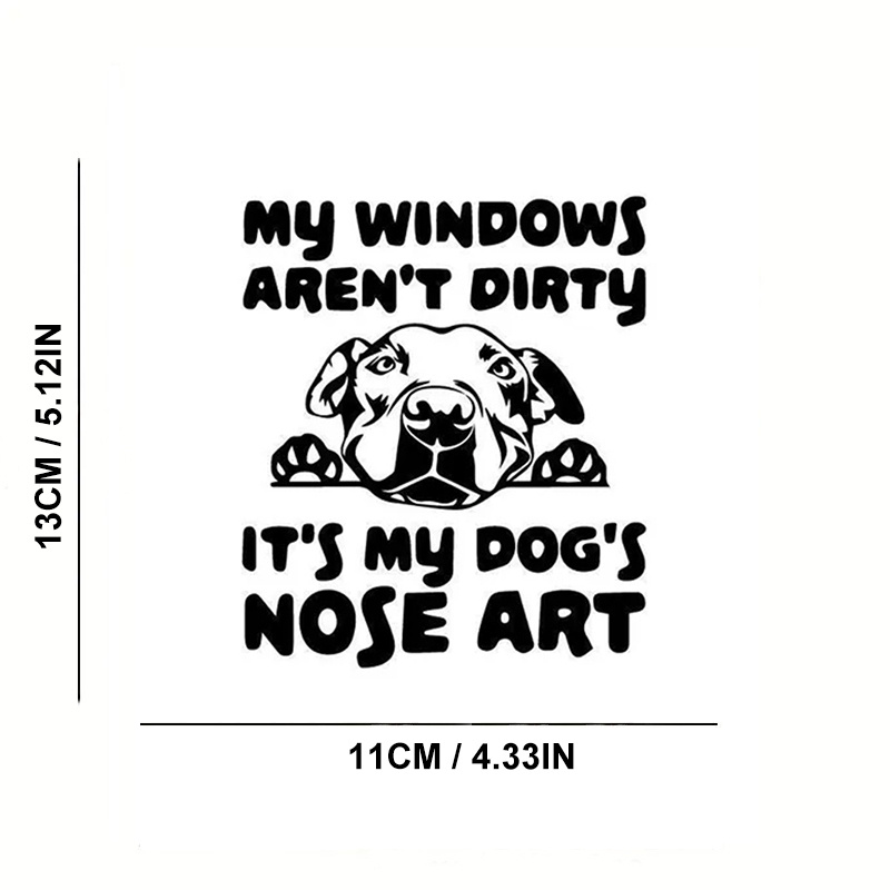 Windows Dirty 's Dog's Nose Art Car Stickers Laptop Car - Temu