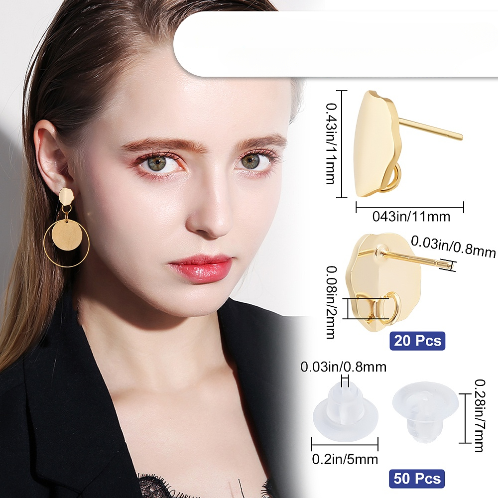 500pcs Clear Earring Backs with Retail Packaging, Malaysia