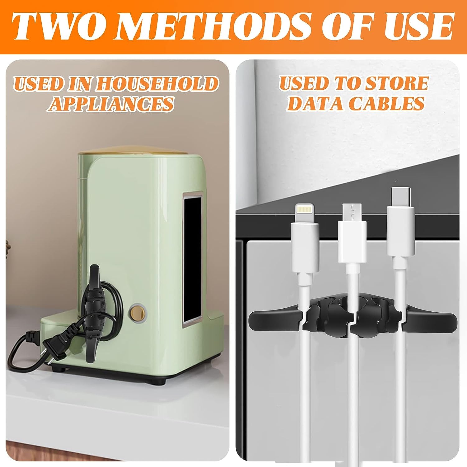 4pcs Wing Shaped Cord Organizer For Household Appliances