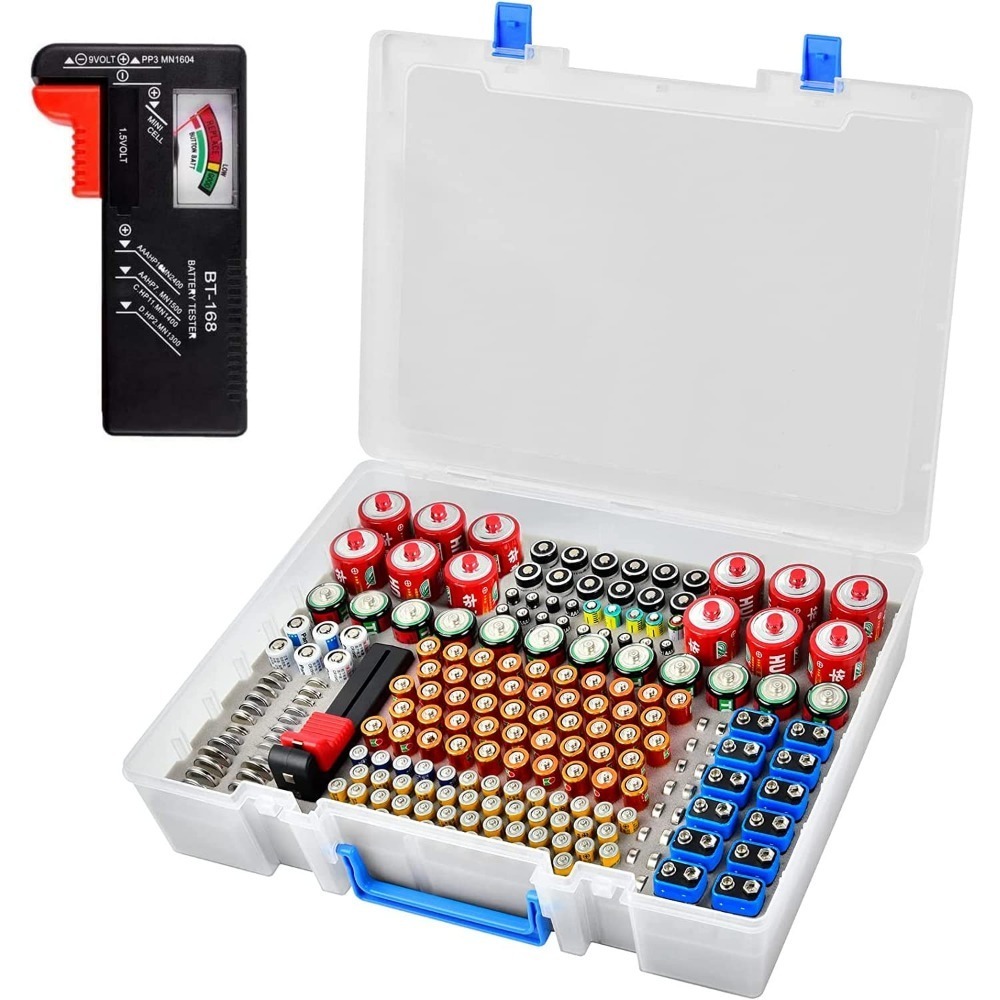 Battery Organizer Storage Case, 118+ Batteries Carrying Holder