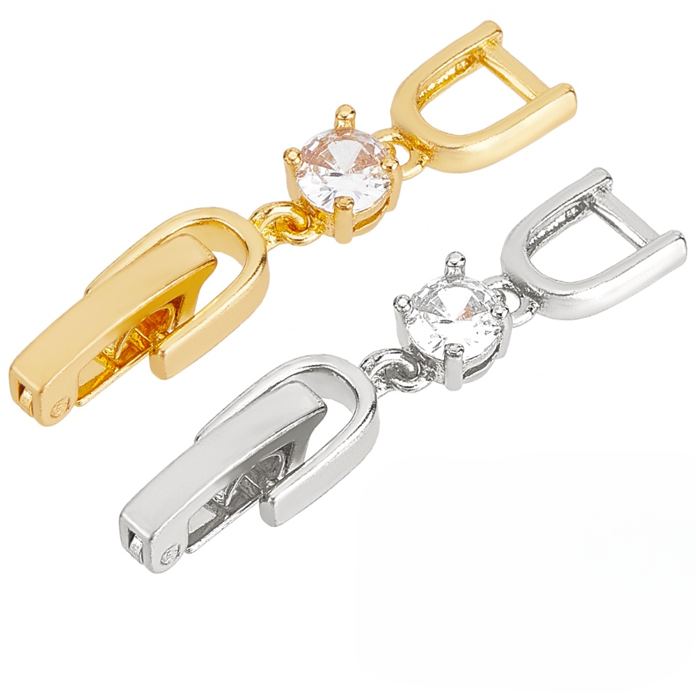 5pieces/set Bracelet Extender Clasp Fold Over Necklace Extenders 3
