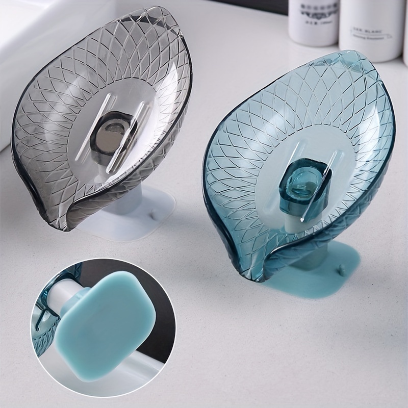 Leaf Shape Soap Holder Self Draining Soap Dish Holder With - Temu