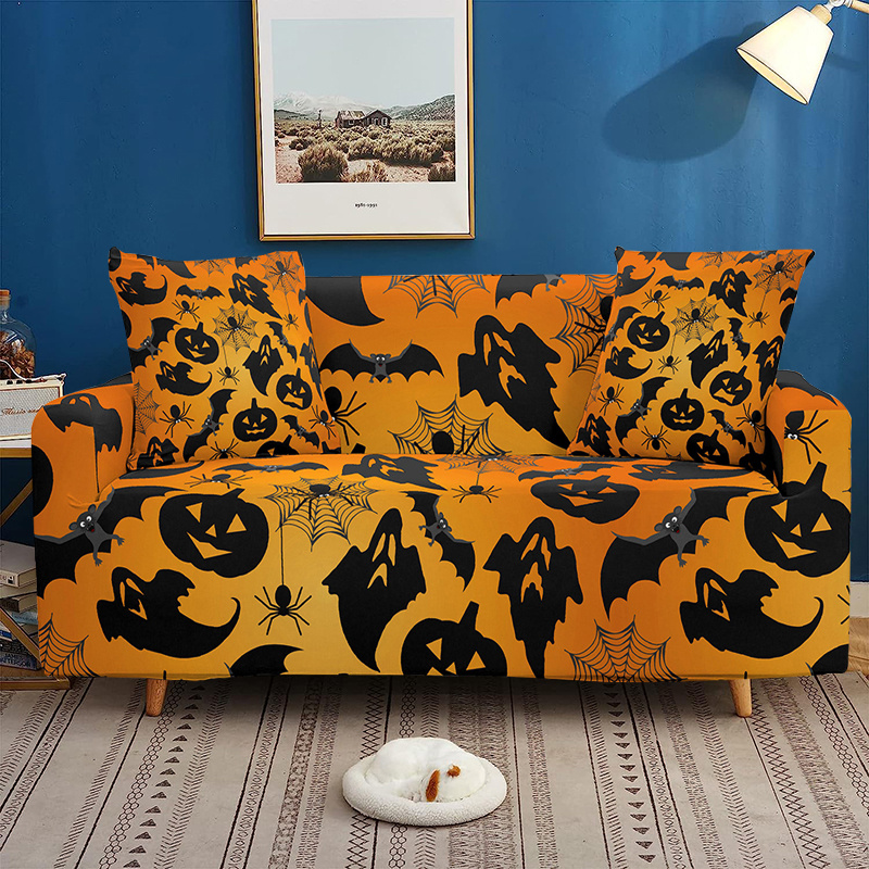 Gothic Sugar Skull Halloween for Adult Gift Sofa Cover Sofa Slipcover  Stretch Couch Cover Couches and