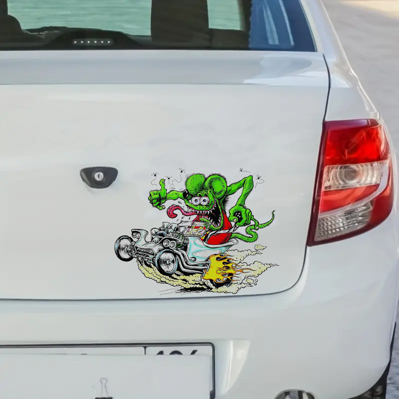 Rat Fink T Bucket Graphic Car Stickers For Laptop Water Bottle Phone Car Truck Van Suv 4510