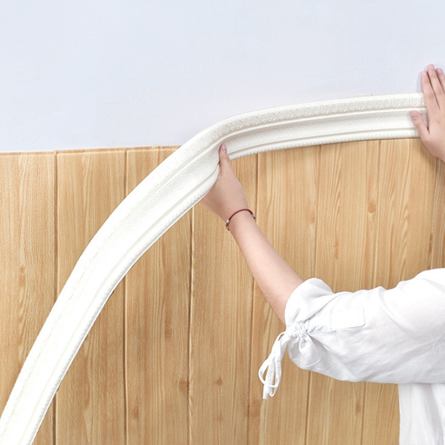 Garniture de moulage autocollante - Moulure murale flexible - 5 m