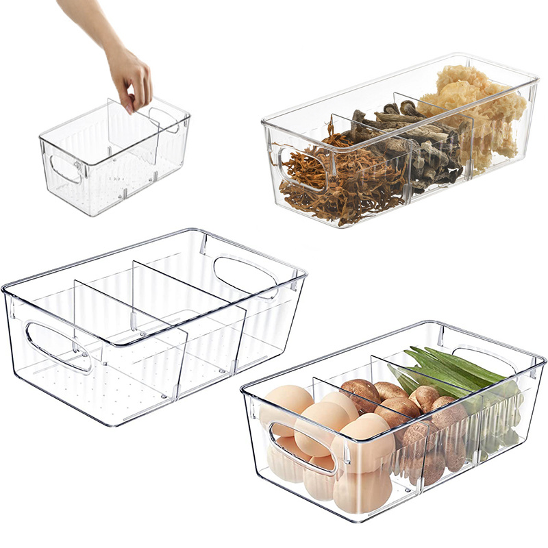 Refrigerator Storage Box Plastic Stackable Fridge Organizer - Temu