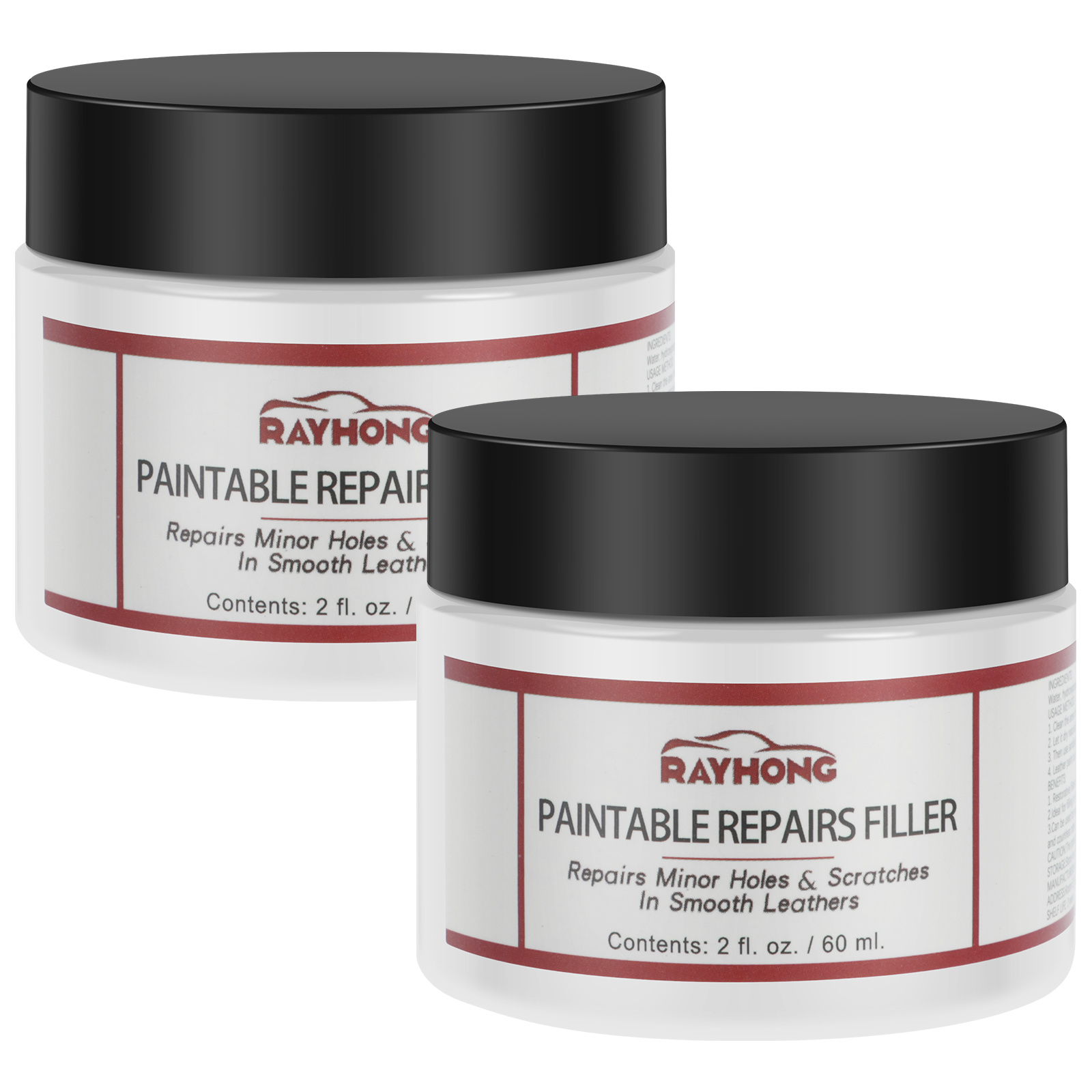 Leather filler paste to enhance the natural features of leather