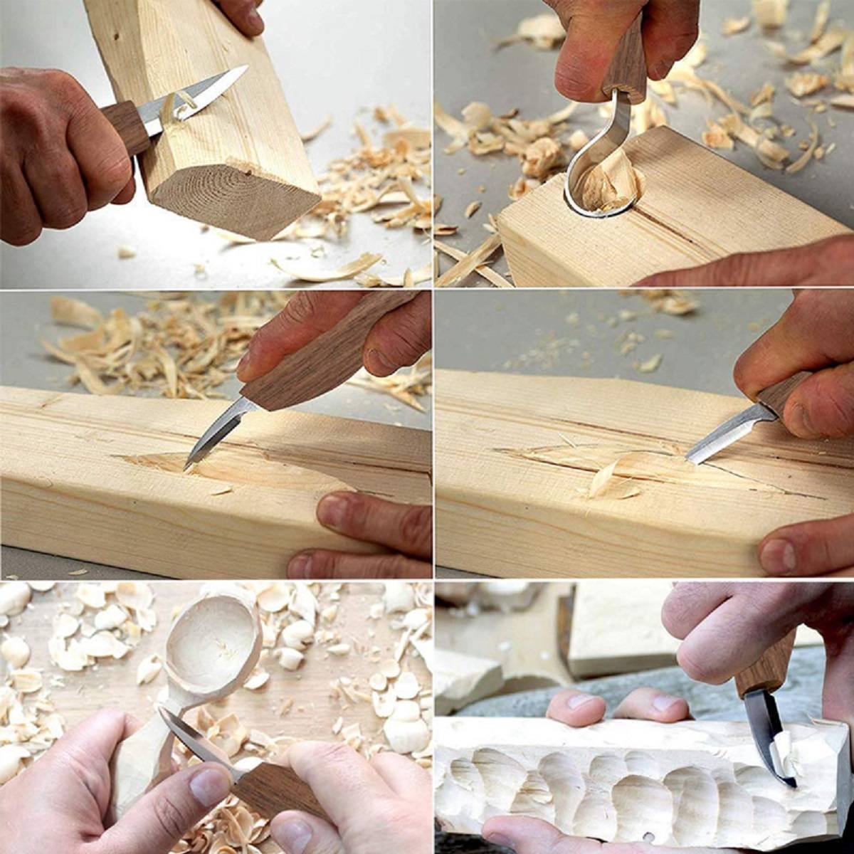 Wood Carving Kit for Beginners, Wood Whittling Kit for Beginners W