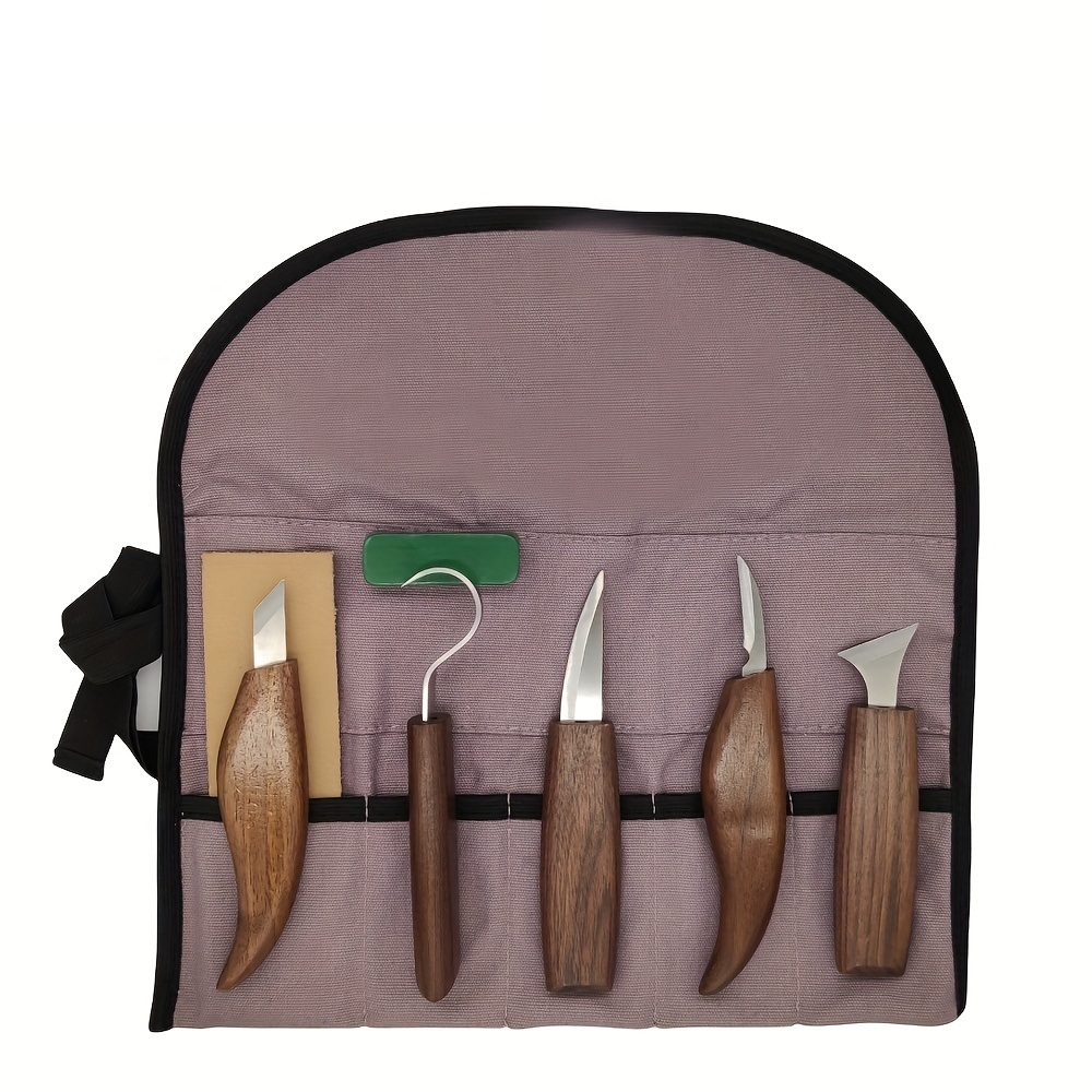 15PCS Woodworking Tools Set, Carving Tools Kit with Storage Bag & Gloves,  DIY Whittling Kit, Craving Knife for Beginners & Professionals (15 in 1)