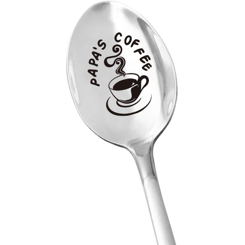 Dad's Coffee Spoon Laser Engraved Gift For Dad Fathers Day - Temu