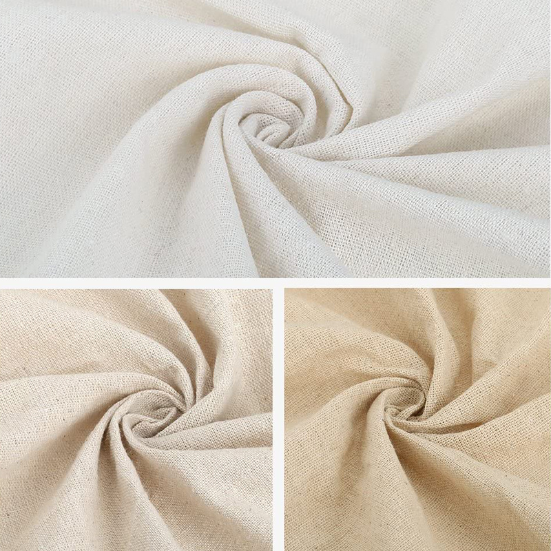 Cotton Linen Blend Fabric, 19.68x53.15 Linen Cloth Cotton Linen Fabric  for Embroidery, Needlework, Dressmaking