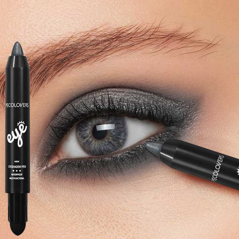 

6 Colors Eyeshadow Pencil Stick, Waterproof Pearly Shimmer Glitter Eyeshadow Eyeliner Pen, Long Lasting Eye Makeup Tool