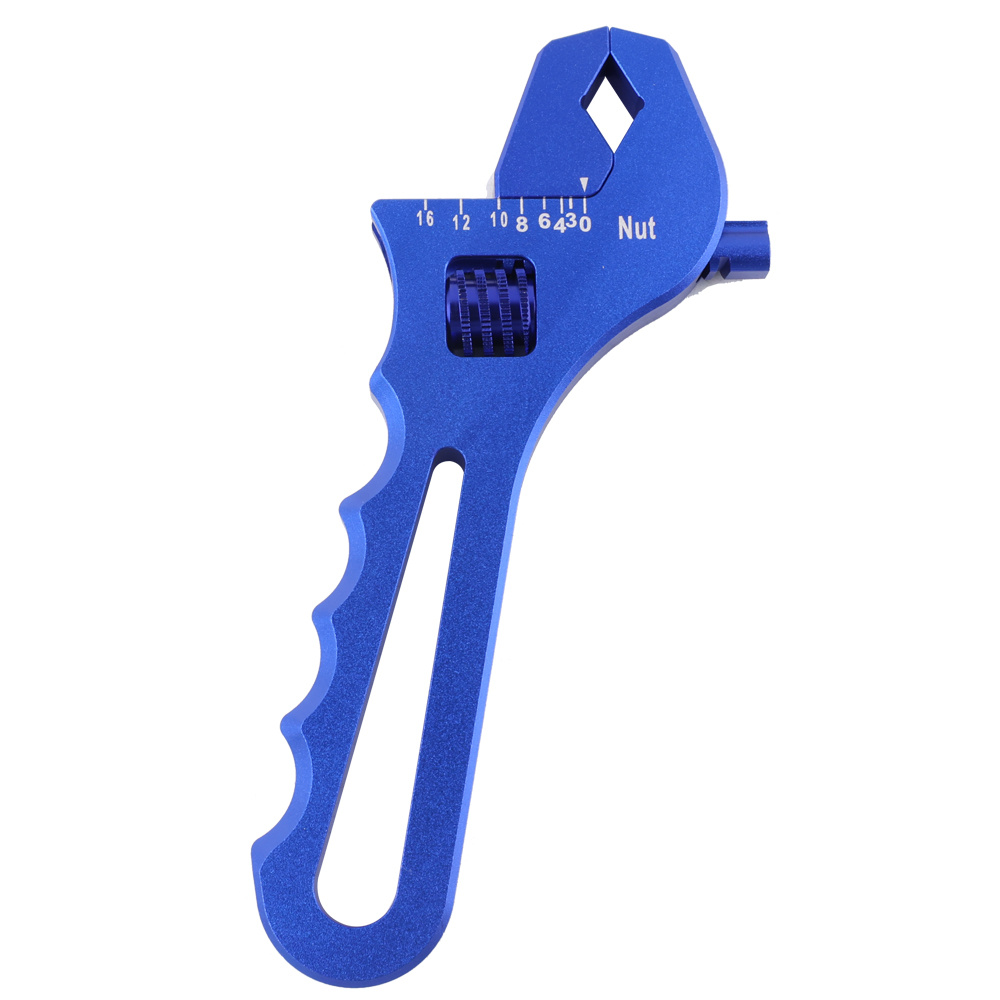 Clé de montage AN3-AN16 Outil de clé légère réglable en aluminium pour  extrémité d'adaptateur de tuyau bricolage molette Bleu