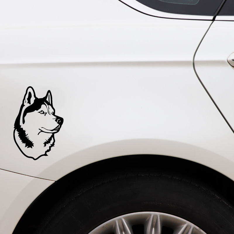 Cute Carved Huskies Pet Stickers Dogs Decorative Body Temu