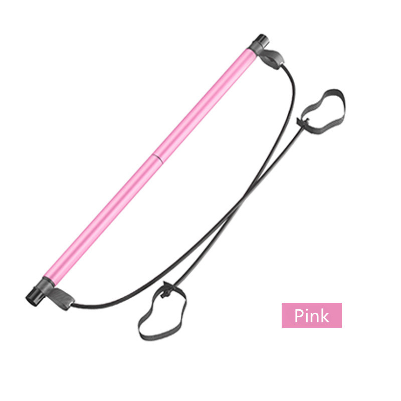 Pink Portable Pilates Bar Resistance Band Therabar Toning Bar Two Piece  Design Easy Carrying Perfect for Total Body Toning &Cardio Training  Eco-Friendly Material 