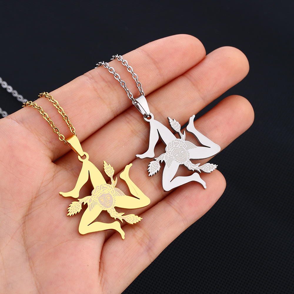 Collana di gioielli di moda regalo squisito per coppia amante collana a  catena con ciondolo rotondo in acciaio inossidabile regalo di san valentino  - AliExpress