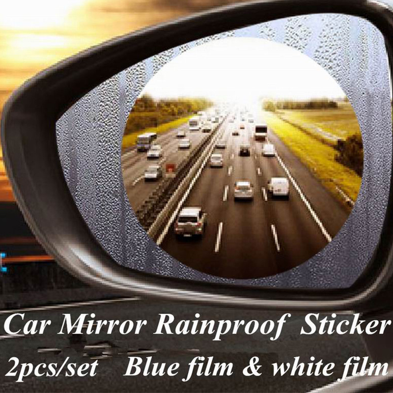 2PCS Car Rearview Mirror Rainproof Film Nano Mirror Anti-fog Film