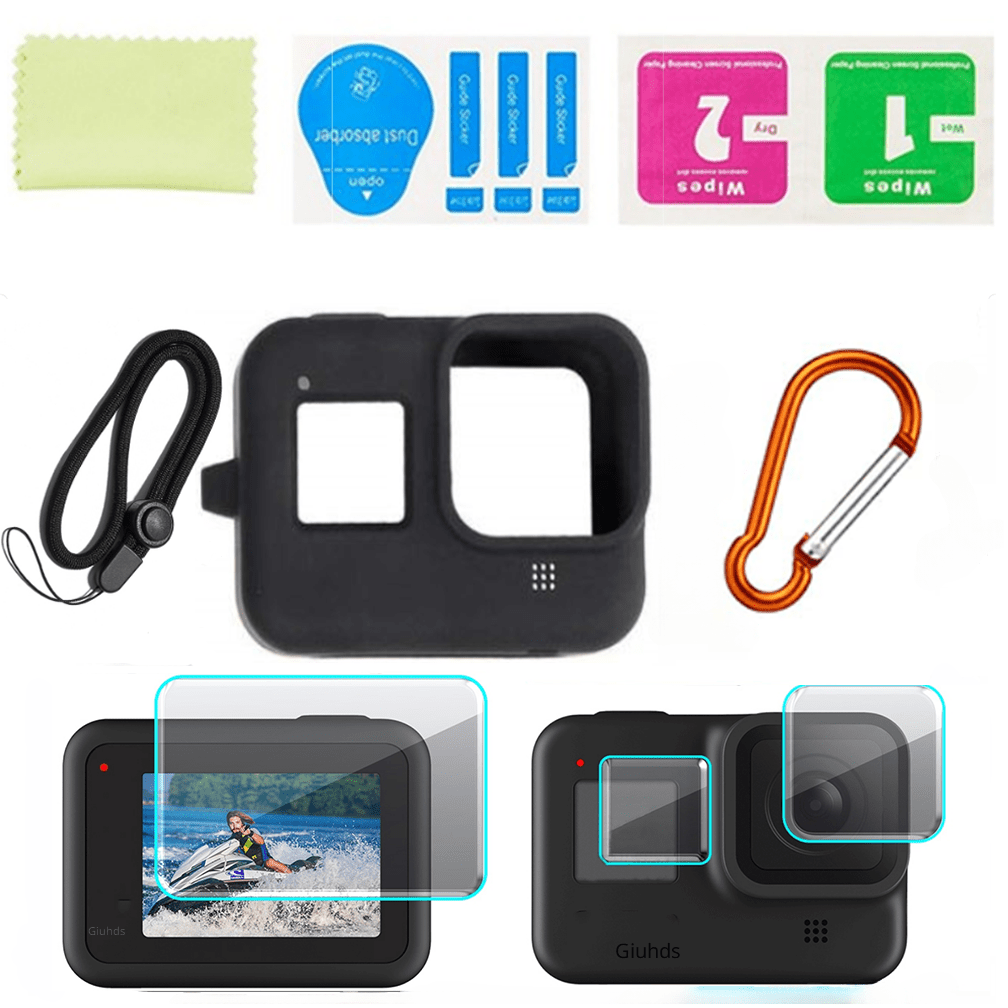 Accessories Kit GoPro Hero 10/9 Black Silicone Protective Case+Screen Lens  Film