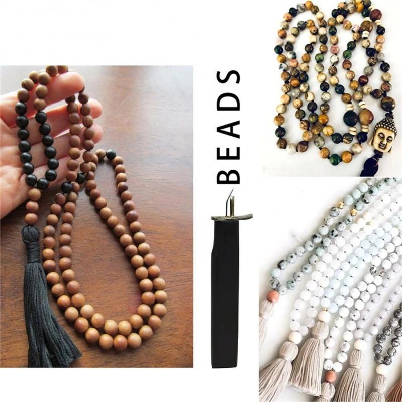 DIY Beading String Knotting Tool Knots Stringing Pearls Scattered Beads Rosary Twine Pearl Agate Knitted Tools, Women's, Size: 147