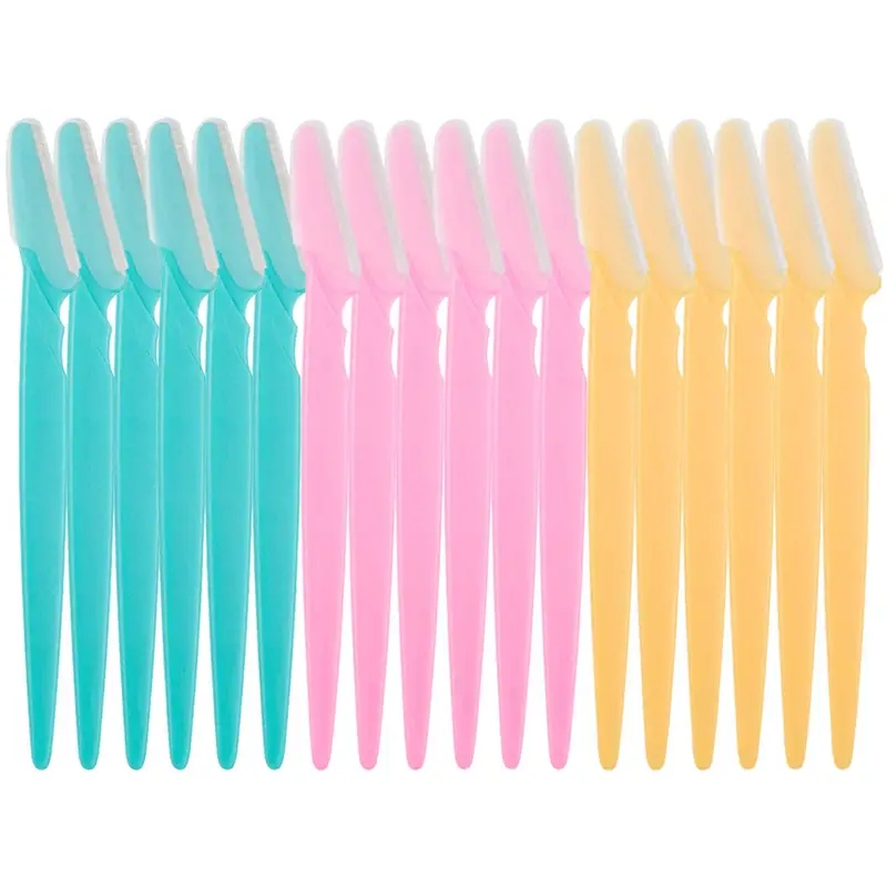 100 Pcs Eyebrow Razor Exfoliating Dermaplaning Tool Eyebrow Shaper Face Razor