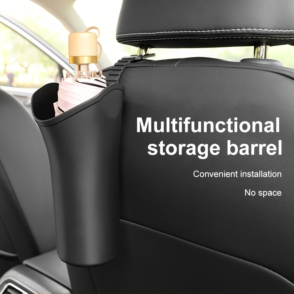 Car Umbrella Storage Bin & Garbage Bag for Interior Use