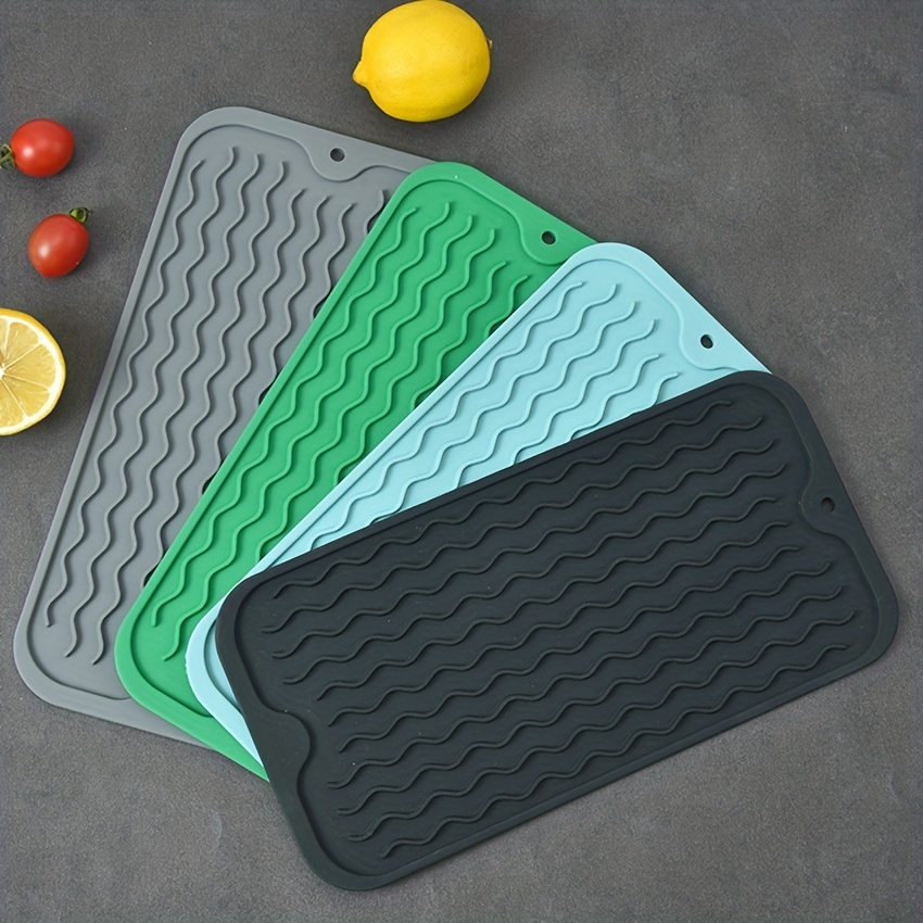 Dish Drying Mat For Kitchen Counter Heat Resistant Drainer - Temu  Philippines