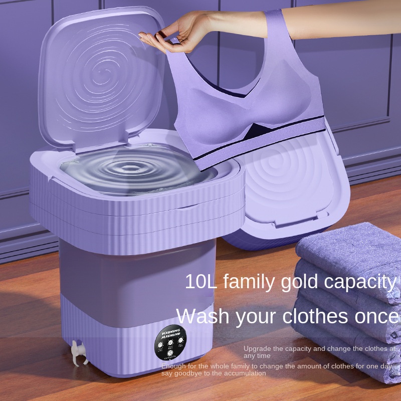 Mini Washing Machine with Dryer Bucket Socks Baby Clothes Underwear  Dehydration