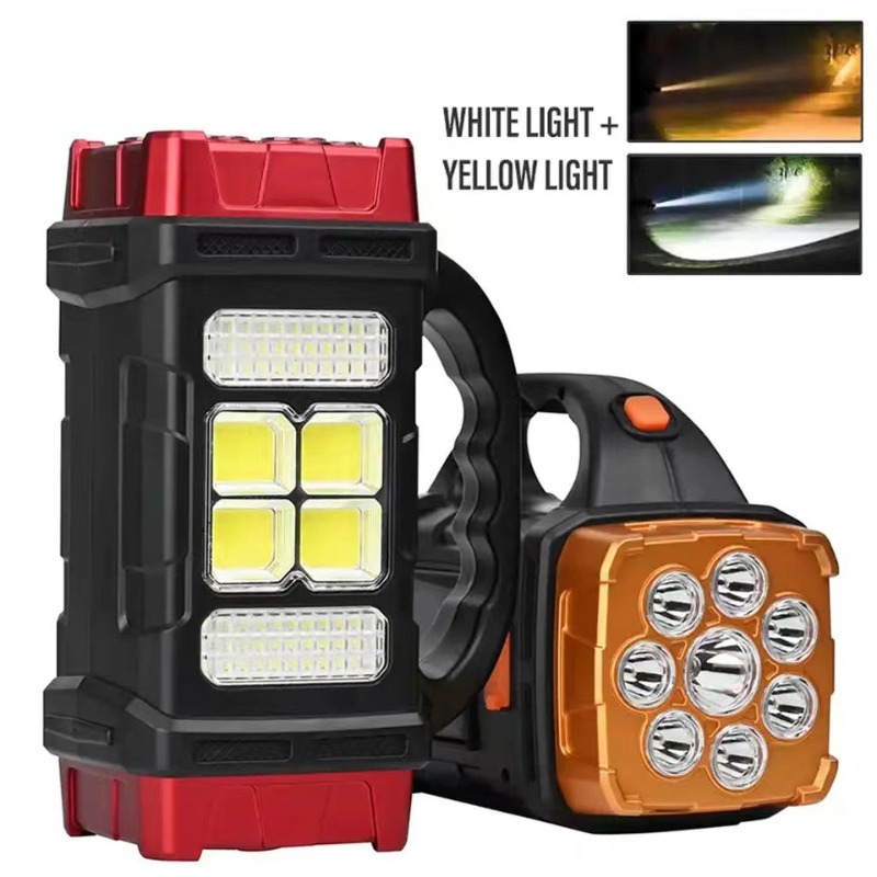 1pc Multifunctional Solar Camping Lantern, Outdoor Work Lighting, Ultra  Bright Handheld Flashlight, Portable Hiking Lamp