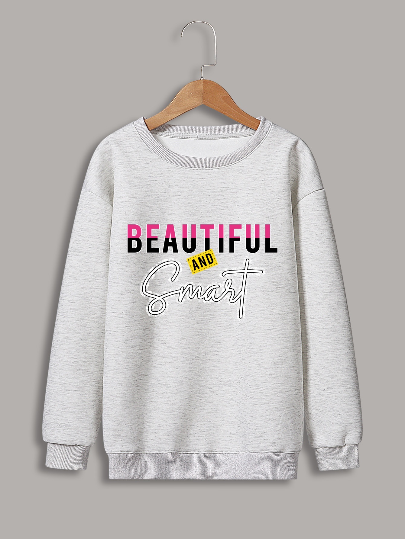 Beautiful And Smart Letter Pattern Print Sweatshirt For Kids Boys