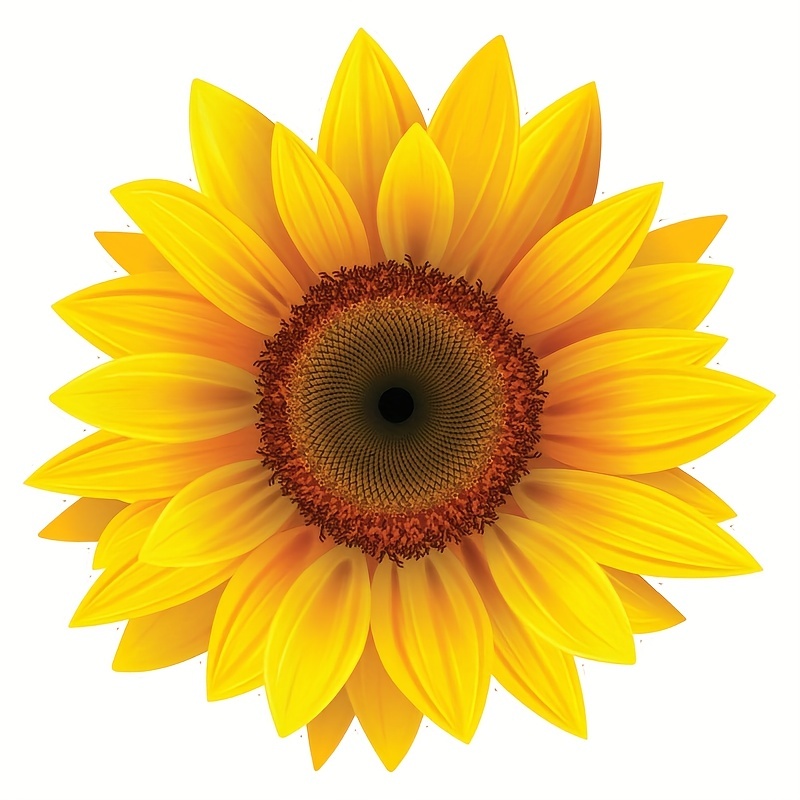 Sunflower Vinyl Waterproof Sticker Decal Car Laptop Wall Window Bumper